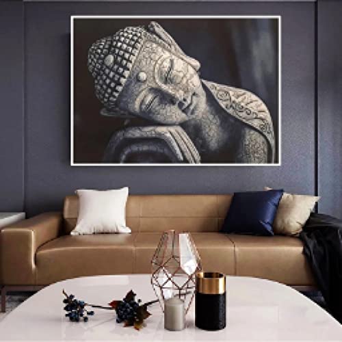 Affiches et gravures Bouddha abstrait moderne art mural 70x100 - 4