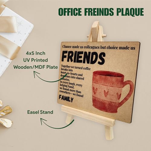 Wooden Friends Plaque with Easel – Appreciation Gift by tinydabba - 5