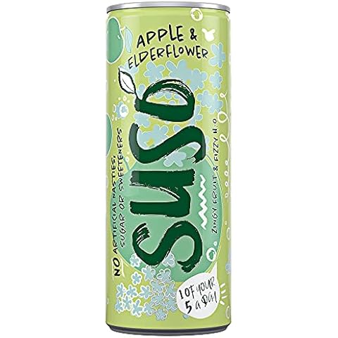 Suso Sparkling Apple and Elderflower Cans - 24x250ml Cover
