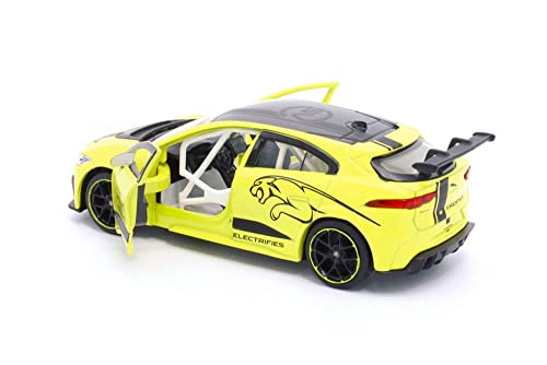Jaguar I-Pace eTrophy Modelo 1:36 Amarillo miniatura 2