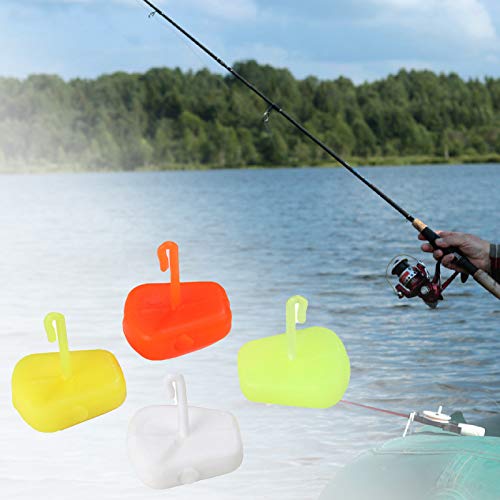 Equipamento de pesca para cabelo, 50 peças de equipamentos de pesca de carpa de plástico para pesca