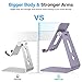 OMOTON Adjustable Tablet Stand for Desk, Upgraded Longer Arms for Greater Stability, T2 Tablet Holder with Hollow Design for Bigger Sized Phones and Tablets Such as iPad Pro/Air/Mini, Purple