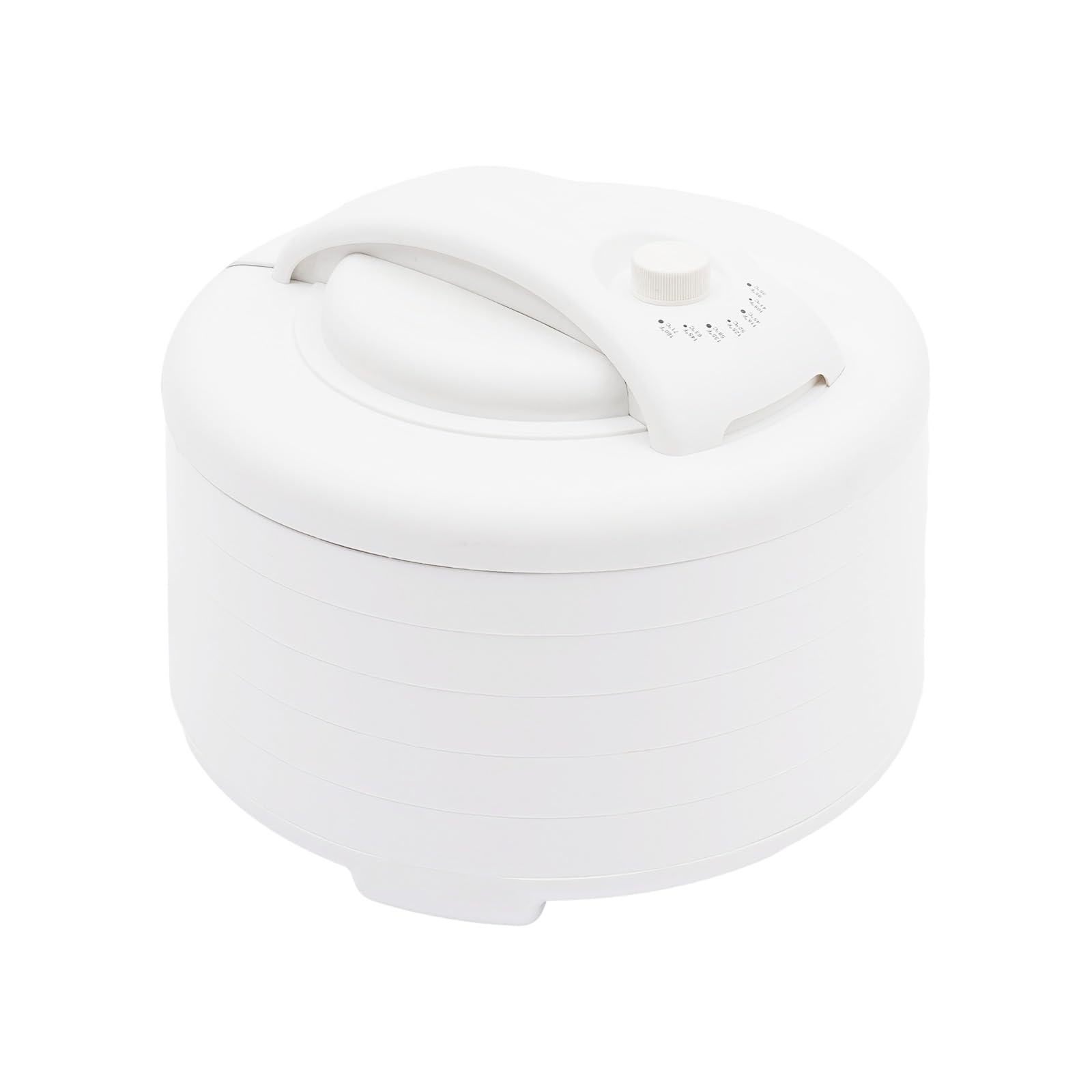 Deshidratador portátil de 450 W, secadora de alimentos con función de recirculación, control de temperatura 35-71 °C, 5 bandejas apilables, sin BPA, para frutas, verduras, hierbas, carne y pescado, 34