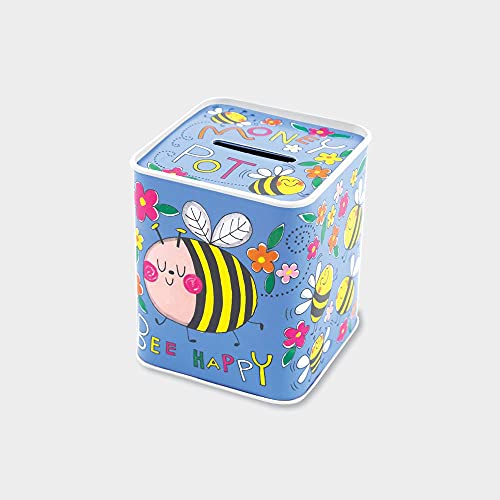 Rachel Ellen Designs Ltd Bee Happy Money Pot Tin