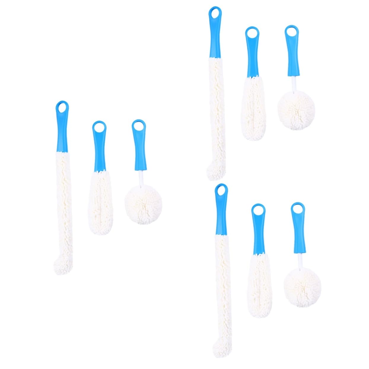 Mobestech 9stücke Flexibler Reinigungsbürste Für Flaschen Und Gläser Multifunktionale Schwammbürsten Für Hausgebrauch Zum Reinigen Von Weingläsern Tassen Und Kochutensilien
