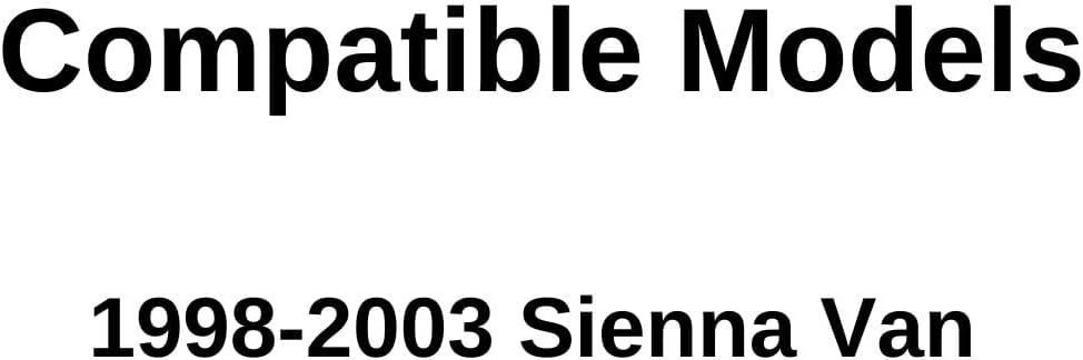 Driver Left Side Front Door Window Door Glass Compatible with Toyota Sienna 1998-2003 Models
