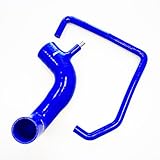 Presión de estallido: 2 MPa Vauxhall Astra G MK4 GSI SRI 2.0 16V Z20LET Kit de manguera de inducción de silicona de ruta directa 70 mm ID (azul)