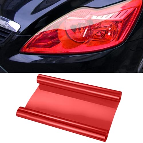11.8848 Inches Car Light Self-Adhesive Tint Film Brake Light Headlight Tail Light Fog Light Car Vinyl Wrap Protector Film Auto Modification Cover for Cars Trucks SUVs (Car Light Tint Film)