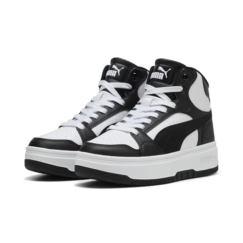 PUMA Rebound Femme Mid Sneaker White White-Black - Image 2
