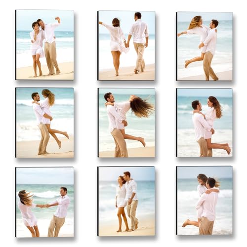 goiofot Custom Photo Tiles Personalized Picture Frames, Peel and Stick