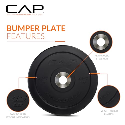Image of CAP Barbell Rubber Olympic Bumper Plate | Multiple Options /Colors