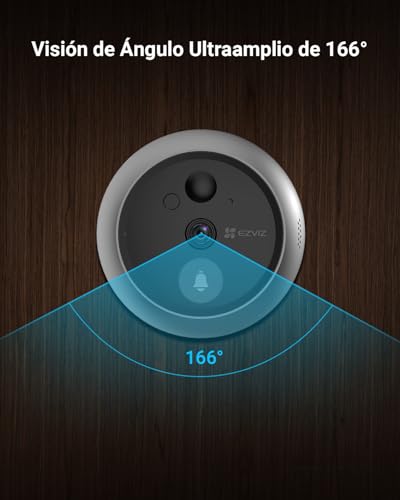 EZVIZ Mirilla Digital de Puerta con Pantalla Táctil a Color de 4.3'' Cámara Video Timbre Inalámbrico Monitor con Batería Recargable 4600mAh,PIR Detección de Movimiento,Audio Bidireccional,Modelo CP4 - imagen 5