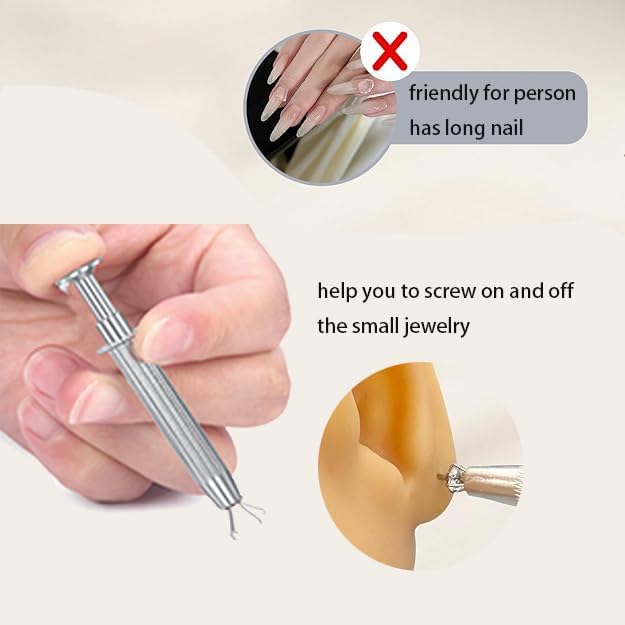 Longita 20g 18g Horseshoe Nose Ring for Women Double Gem Horse Shoe Nose Ring Hoop Surgical Steel Silver Gold Cartilage Helix Tragus Earring Hoops Labret Lip Piercing Jewelry Small Septum Rings 16g - Image 8