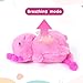 MOFUSAN Soothe Snuggle Axolotl Plush, Soothing Breathing Axolotl Stuffed Animal for Anxiety Adults and Kids, Sleeping Axolotl Plushies with Realistic Breathing Motion and Lights Music