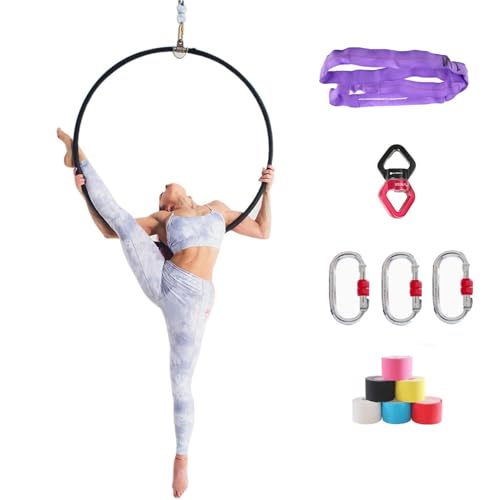 Cerceau aérien de yoga et cirque 85 cm équipement en acier inoxydable pour fitness