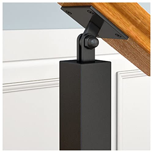 Garde-Corps Escalier Rampe D'escalier 85 90 95 100 Cm De Haut Le Fer Broche De Balustre Avec Support D'angle Réglable, Poteau De Garde-corps Pour Escalier Plate-forme, Poteau De Main Courante