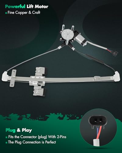 Image of SCITOO Power Window Regulator and Motor fit for 2005 2006 2007 2008 2009 2010 for Dodge Dakota Rear Right Side 741-074