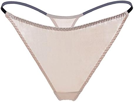 SilRiver Womens Silk Satin Panties Thong Sexy G String Thongs T Back Satin Bikini Underwear S-XL - Image 3