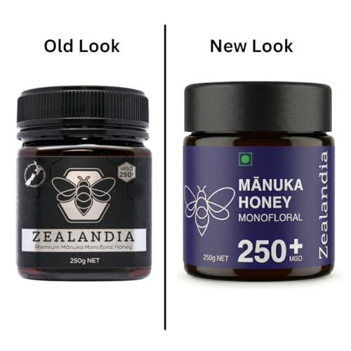Image of Zealandia Silver Label Manuka Honey, Certified MGO 250+, Premium New Zealand Monofloral Manuka Honey - Pure & Rich, 250g NET (Pack of 1)