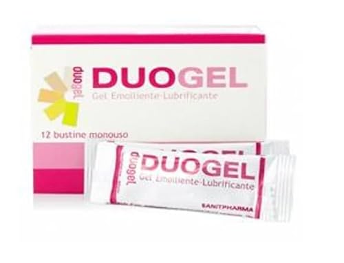 Duogel Gel Lubrificante Vaginale, 12 Bustine Monouso da 4 ml, Emolliente e Deodorante per Igiene Intima