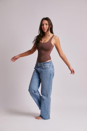 Image of Almere Everyday Essential Double Lined Basic Tank Bodysuit for Women