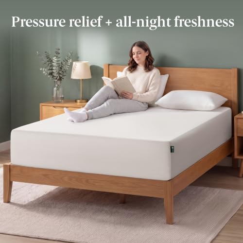 Image of Zinus 12 Inch Full Green Tea Memory Foam Mattress, Medium Firm Feel | Pressure-Relieving Comfort & Full-Body Support, Naturally Fresh, CertiPUR-US & OEKO-TEX Certified Safe Materials