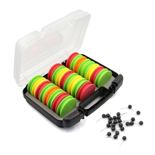 Bobines de fil de pêche en mousse ronde avec boîte pour éviter les nœuds et ranger 24 montages