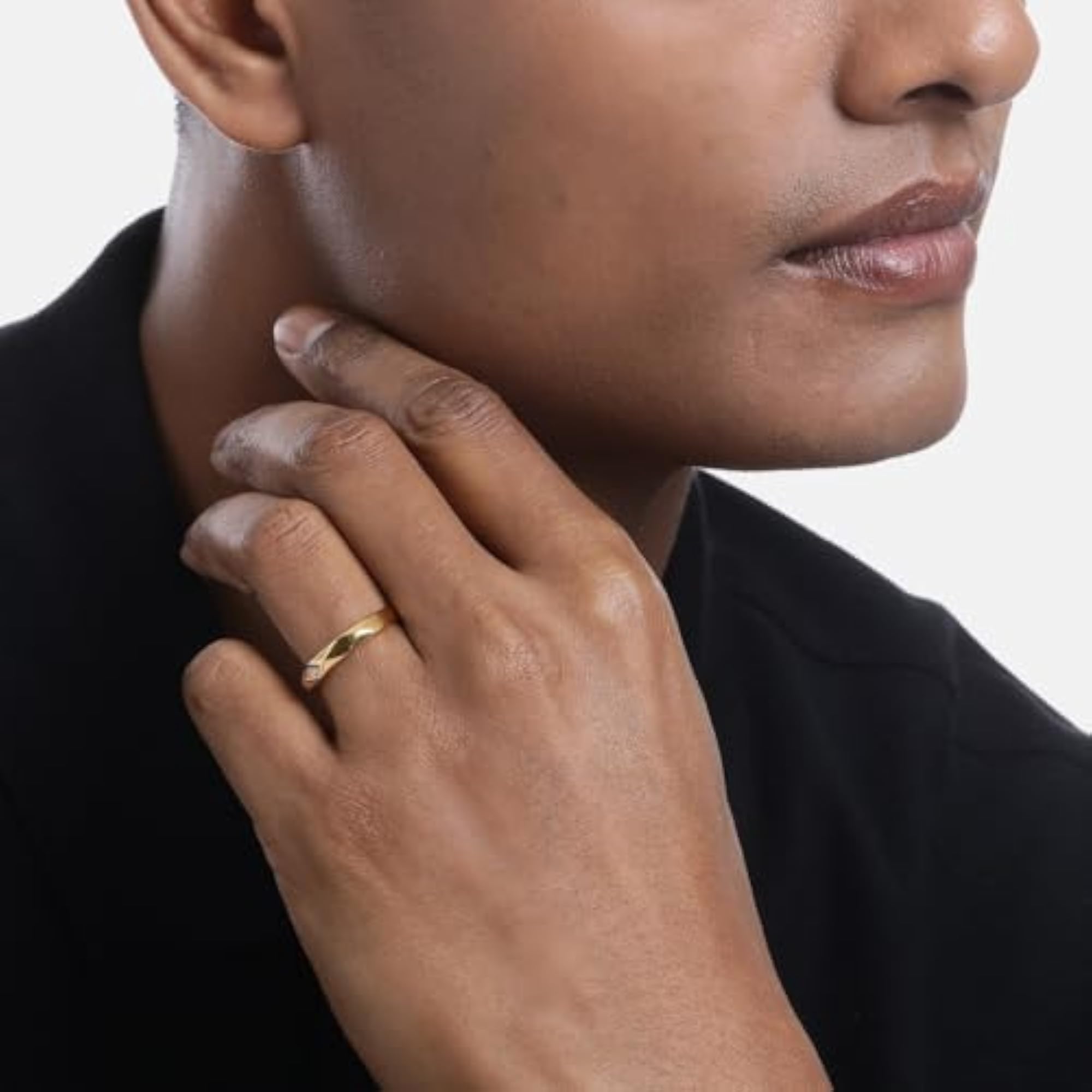 925 Silver CZ Adjustable Ring with 925 Hallmark