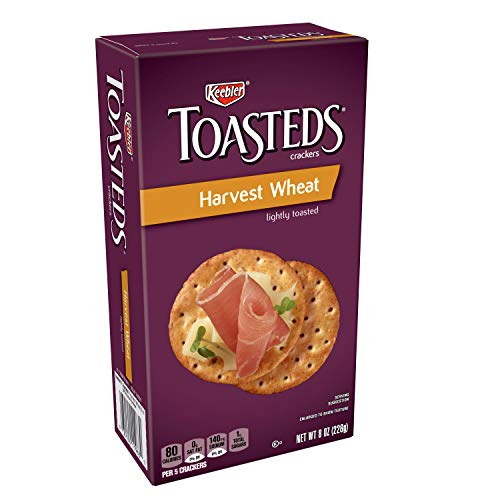 Keebler, Toasteds, Crackers, Harvest Wheat, 8 oz(Pack of 6)
