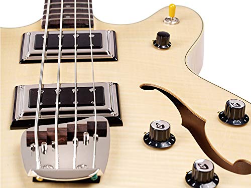Guild Starfire Bass II Flamed Maple basse avec étui - Les Beatles, Paul McCartney, John Lennon, RIngo Starr, George Harrison Guild Starfire Bass II Flamed Maple basse avec étui – Image 5