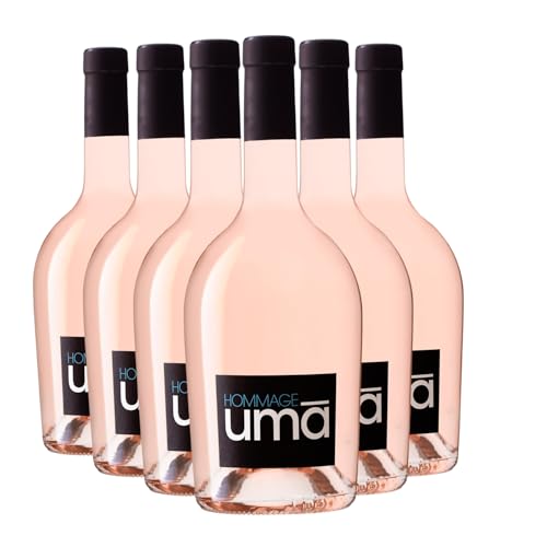 Pays d'Oc Hommage Uma rosado 2023 - Orgánico - Domaine Uma - IGP - Languedoc Rosellón - Francia - Variedades de uva Merlot,Syrah - 12x75cl