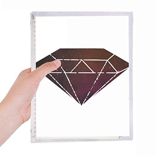 Carnet de notes à spirale rechargeable rouge Crystal Universe