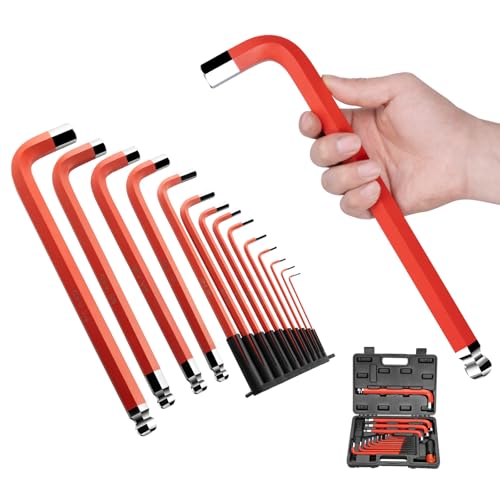 Image of ROTATION 14PC Jumbo Hex Key Allen Wrench Set, SAE 1 /16 inch -3 /4 inch