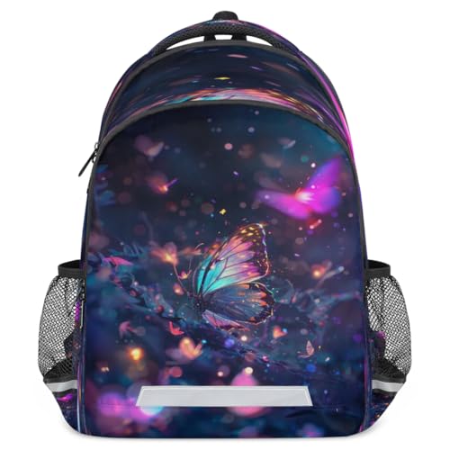 Sac à dos enfants coloré imprimé lucioles, le cadeau idéal pour filles et garçons