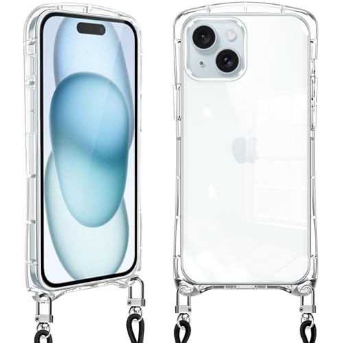 Loodoomo iPhone15 �p�� �P�[�X �N���A �V�����_�[ ��phone15 �X�}�z�P�[�X �A�C�t�H��15 �J�o�[ �S���� �ϏՌ� ���|�� ��|�� �΂߂����P�[�X ���� ���킢�� �؍� ���� TPU TPU�o���p�[ ���������\ ���O���\(