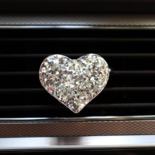 Creative Car Perfume Aromatherapy, Love-Shape Car Air Conditioning Vent Perfume Clip, Diffuser Stone, Aromas Diffuser Decor Air Conditioning Perfume Clip Flavoring for Cars