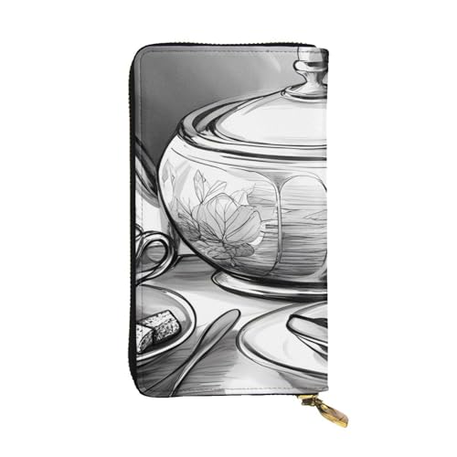 Portefeuille long en cuir pour organiser vos cartes et papiers noir