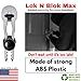 Portable Deadbolt Door Lock Device Lok N Blok Max Requires No Tools to Install Protection from Key Bumping Proof Door Guard Defender Home Apartment Travel Safety Security Made of Sturdy ABS Plastic