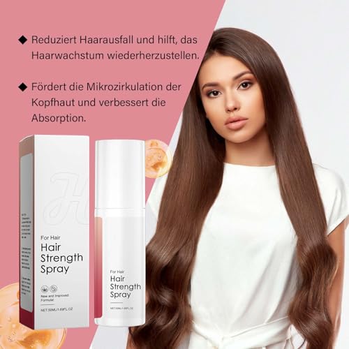Spray do wzrostu włosów, 50 ml serum na wzrost włosów, Hair Revive Serum do przerzedzających się włosów, objętość włosów, przeciw wypadaniu włosów, pielęgnacja i nawilżanie włosów, grubszy spray na