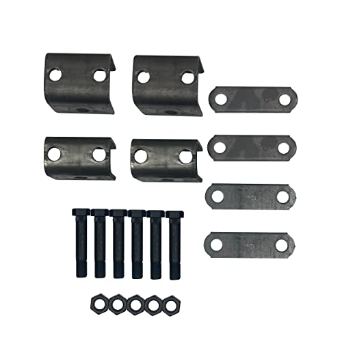 M-parts Double Eye Single Axle Hanger Kit for Trailers for 2000-7000 Lbs Axle