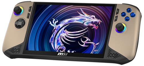 MSI Claw 8 AI+ Gaming Handheld, 8 Zoll FHD+ 120 Hz Display, Intel Core Ultra 7 Prozessor 258V, 32 GB RAM, 1 TB SSD, Intel Arc Grafik, Windows 11 Home, Schwarz/Sandstorm, A2VM-015