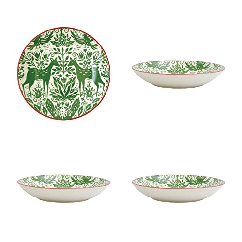 Vietri Mistletoe Italian Holiday Dinnerware And Serveware Sets (Pasta Bowls, Set Of 4) #TOP7
