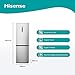 Hisense RB390N4BCC Kühl- Gefrierkombination Total No Frost, Inox, C-Klasse