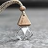 Car Perfume Diffuser Refillable Transparent Hanging Car Aromatherapy Empty Glass Diffuser with Wooden Caps | Perfume Perfume Diffuser Perfume Scent Diffuser #3