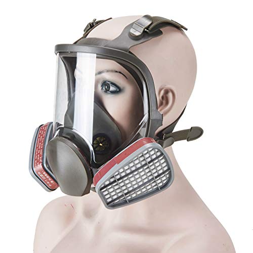 Black Friday - 60% OFF Holulo Full Face Respirator Reusable, Paint Mask Organic Vapor Respirator Cover for Paint Spray