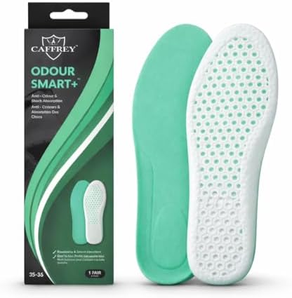 Caffrey Odour Smart+ Insoles - Anti Odeur Men & Women - Hexagon D...