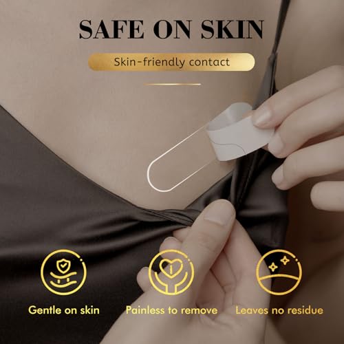 image for Cleanse Tape for Fashion and Body (104 Pack) - Clear, Strong Adhesive 