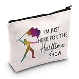 JXGZSO Color Guard Gifts I’m Just Here for the Halftime Show Travel Makeup Bag for Teen G (Halftime Show bag)