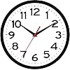 AKCISOT Wall Clock 10 Inch Silent Non-Ticking Modern Wall Clocks Battery Operated – Analog Small Classic Clock for…