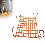 【Levage pratique】 Les marchandises ou l'équipement sont empilés trop haut et peuvent être inclinés pendant le levage. Si un filet de levage est utilisé, les marchandises peuvent être rassemblées et soulevées directement sans resserrage, ce qui peut grandement améliorer l'efficacité du levage.